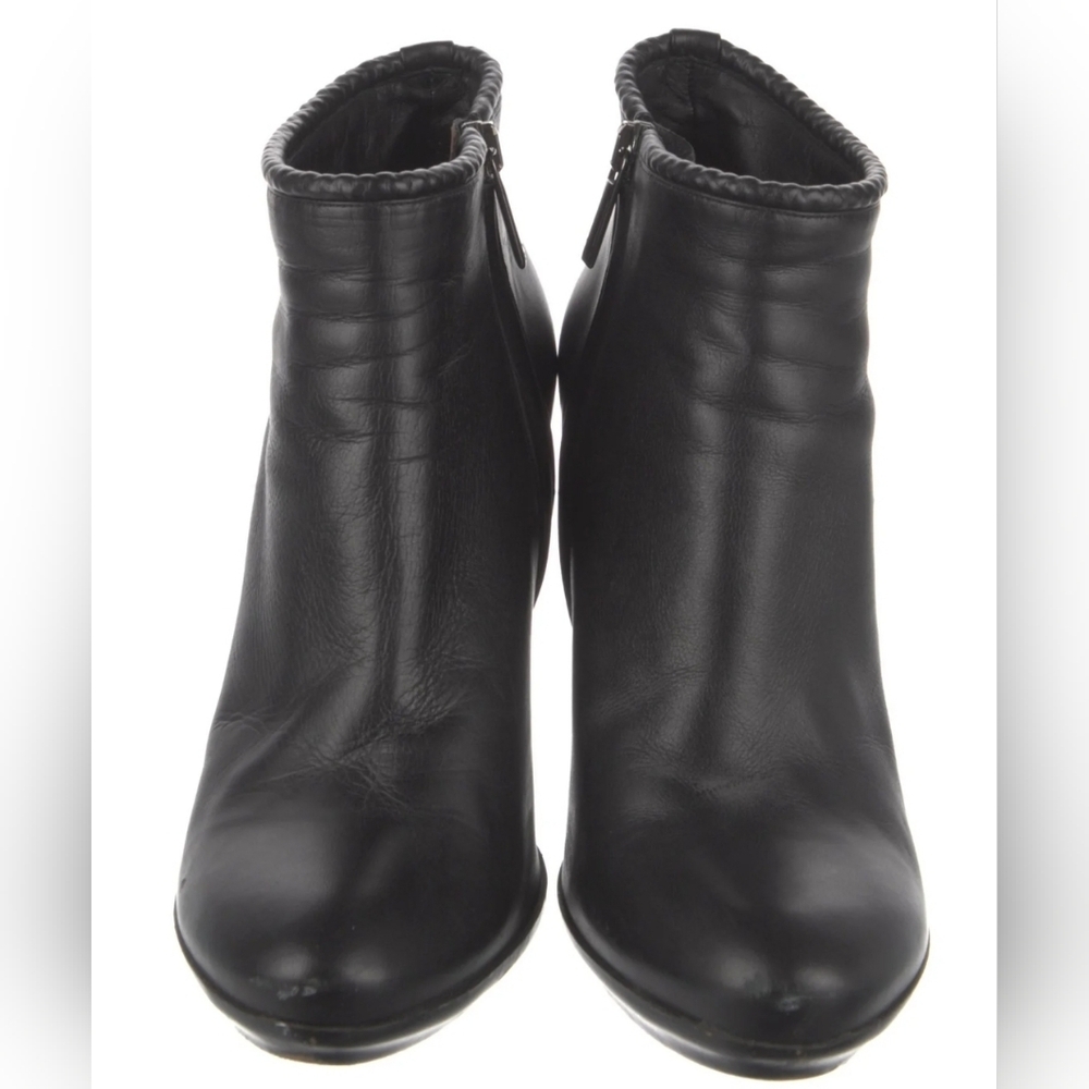 Sale❗️Bottega Veneta Black Leather Braided Heel Ankle Boots 37.5 7.5 - Picture 4 of 7